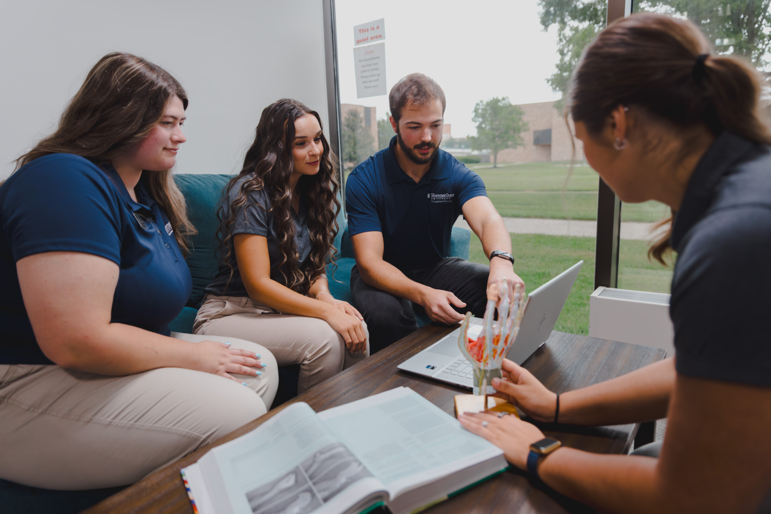 Occupational Therapy students in a group learning session