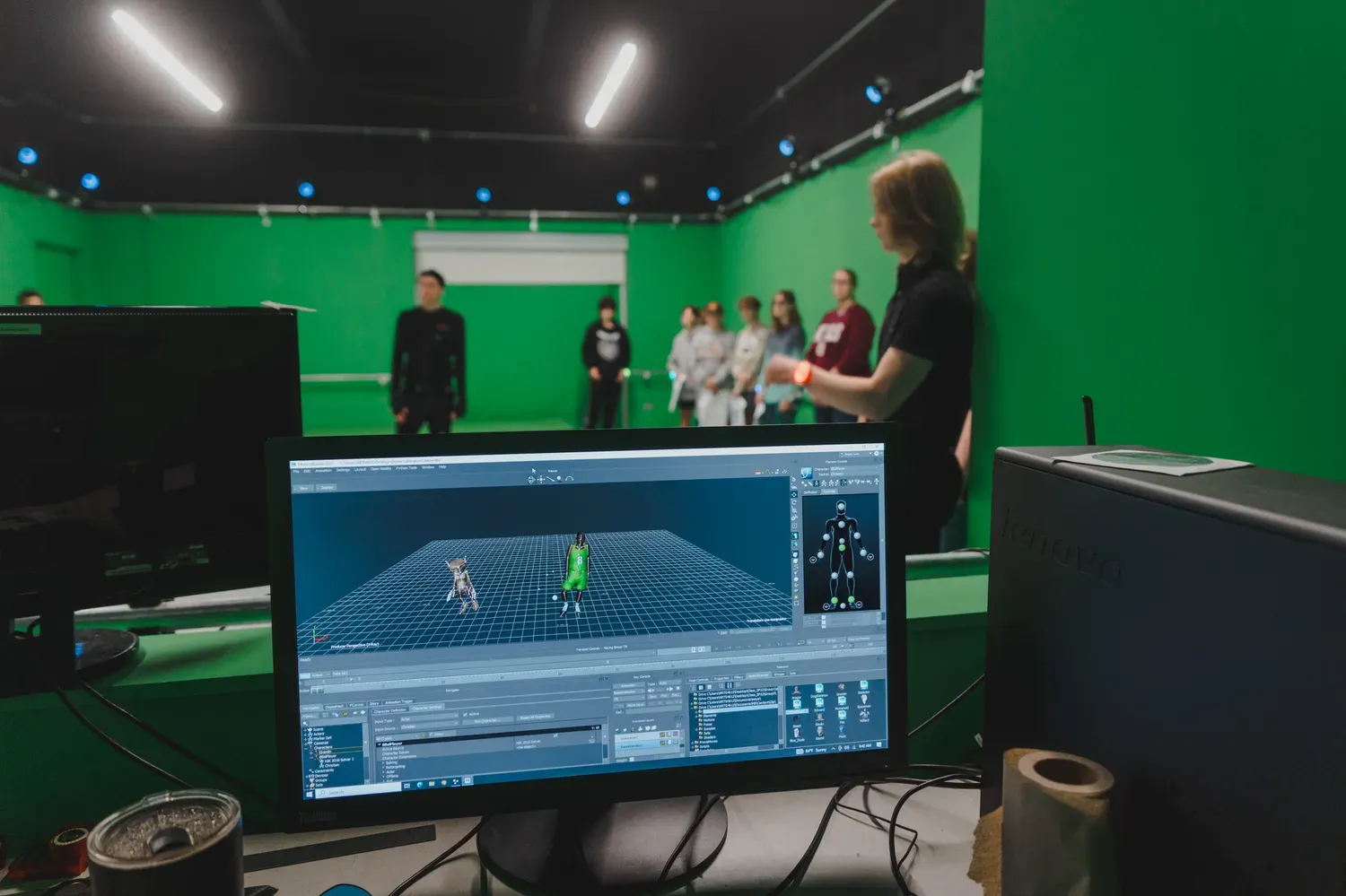Students shown in gaming lab