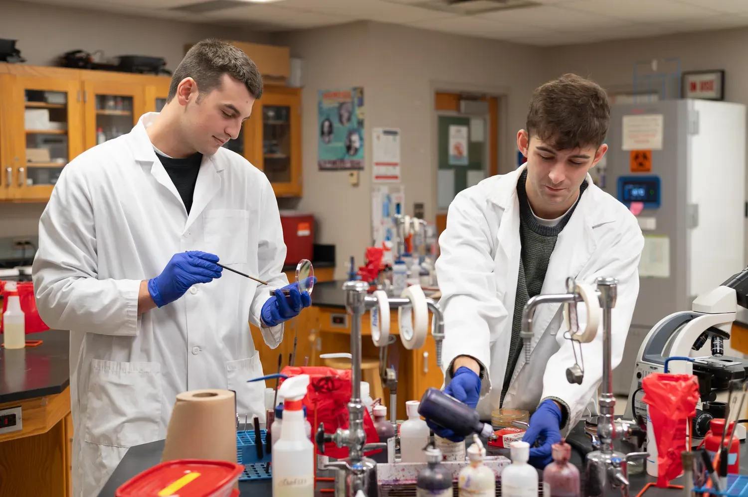Students in a lab