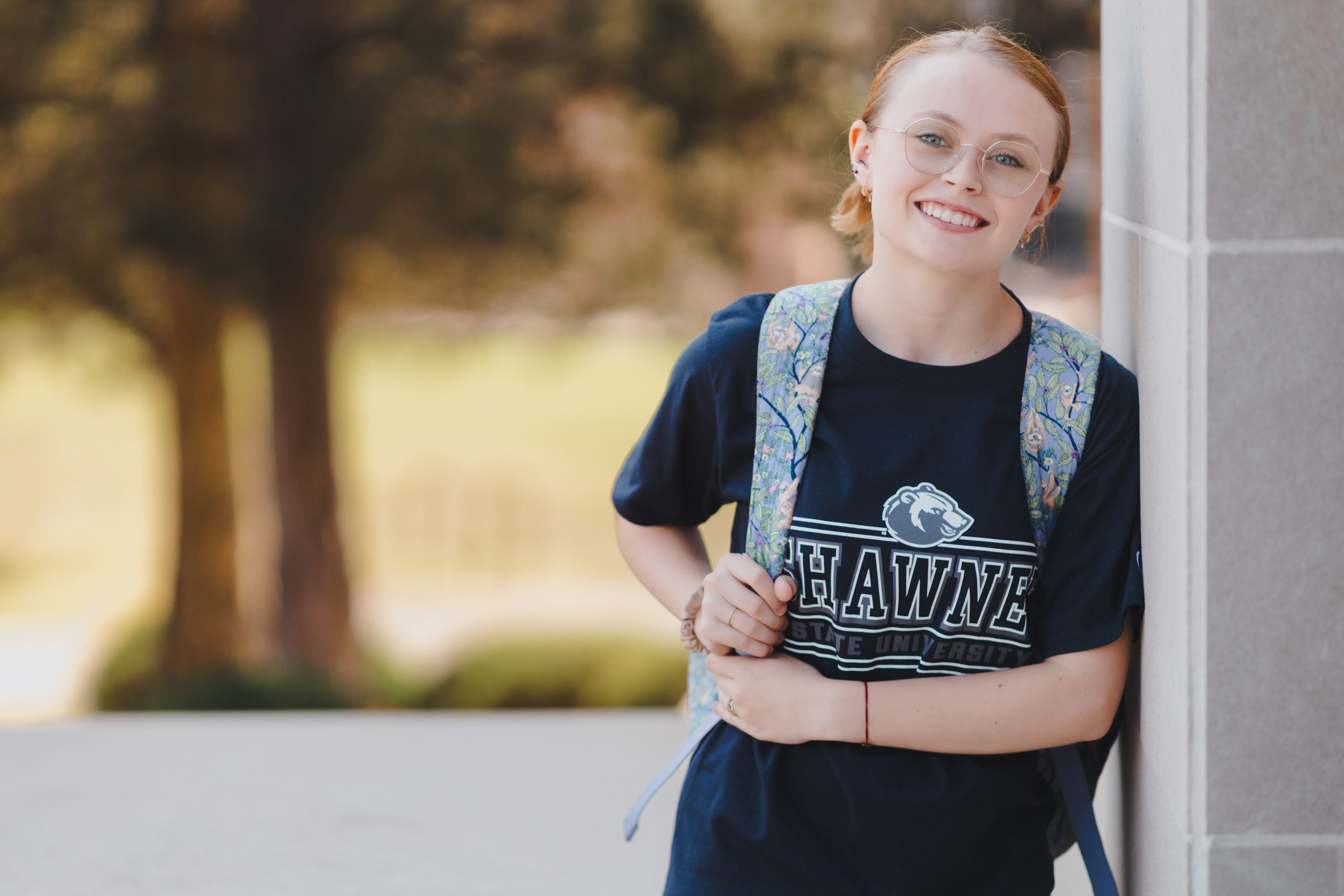 Student smiling