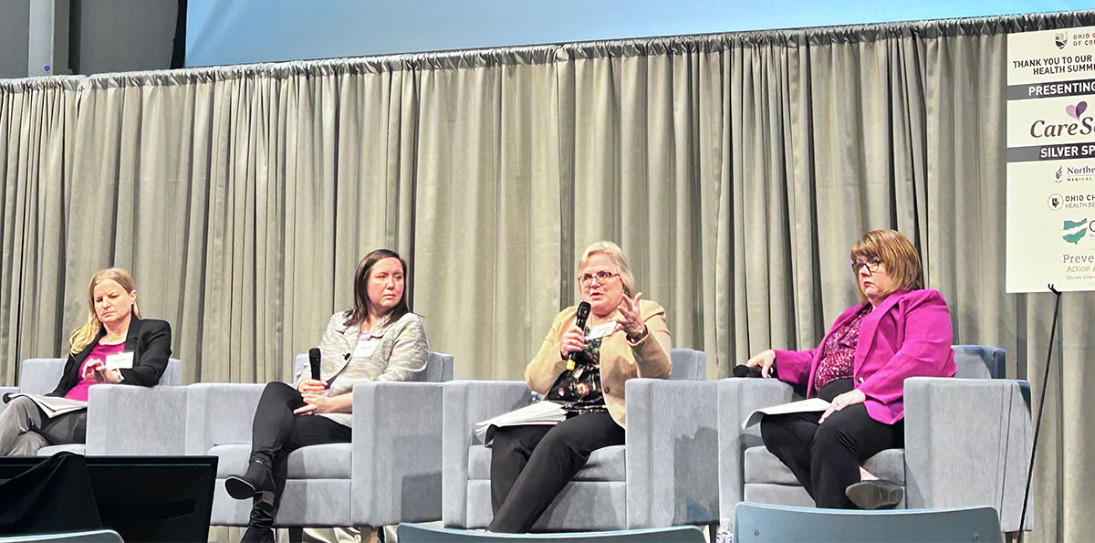 Dr. Raber with other panelists at the Ohio Chamber of Commerce Behavioral Health Summit