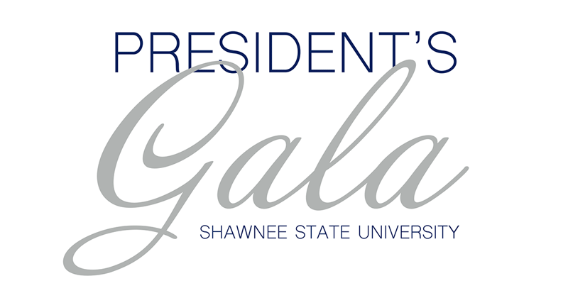 Graphic with the text "President’s Gala"