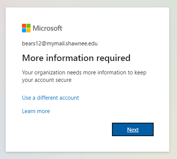 MyMail Sign-in User Interface Screenshot