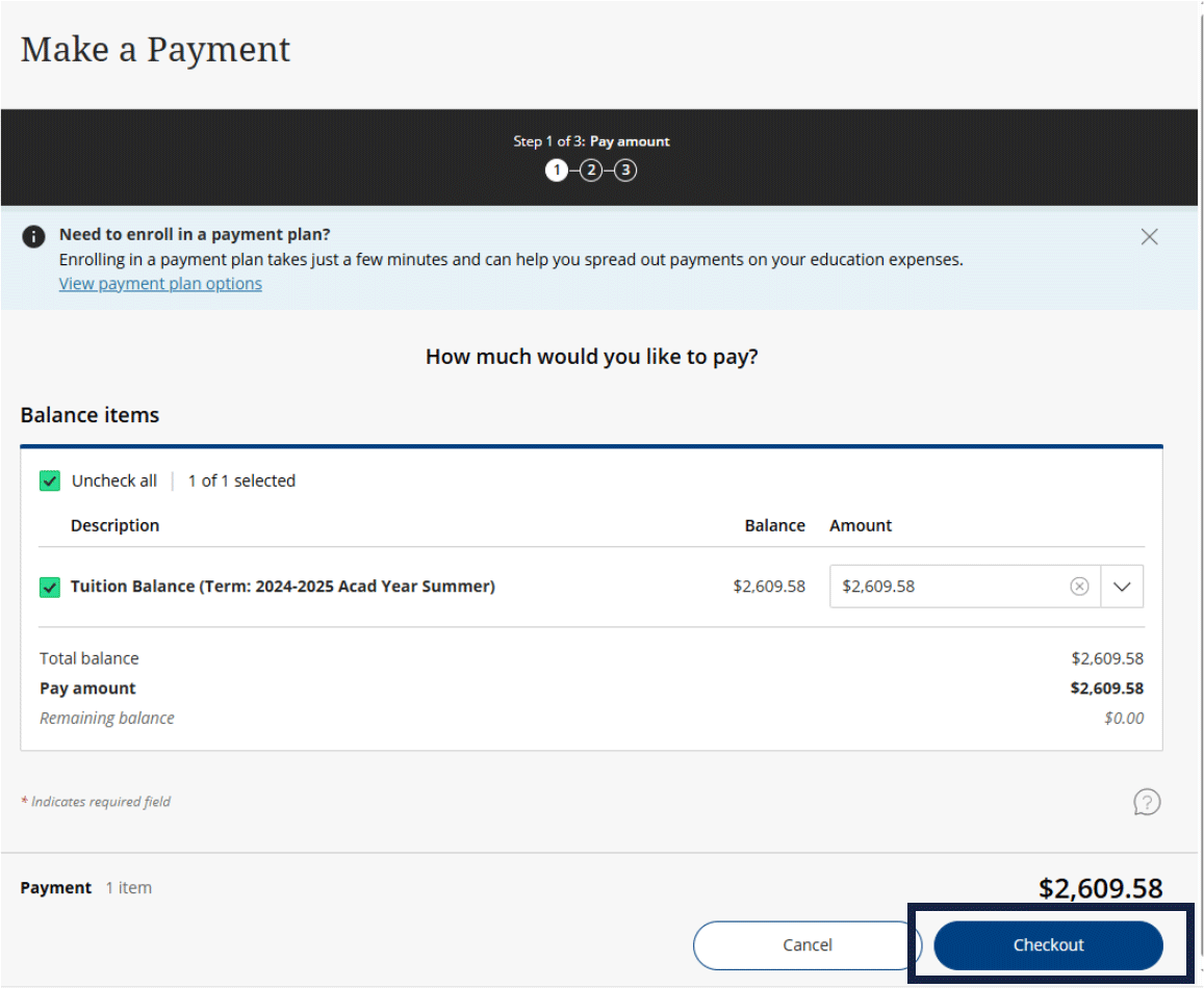 Payment Screenshot