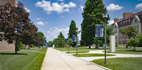 View of SSU campus in summer