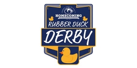 Graphic with the text "Rubber Duck Derby"