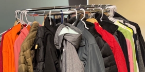 picture of coats on a rack