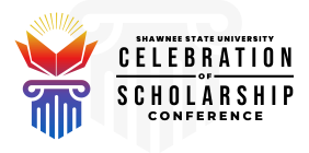 graphic with the text "Celebration of Scholarship Conference"